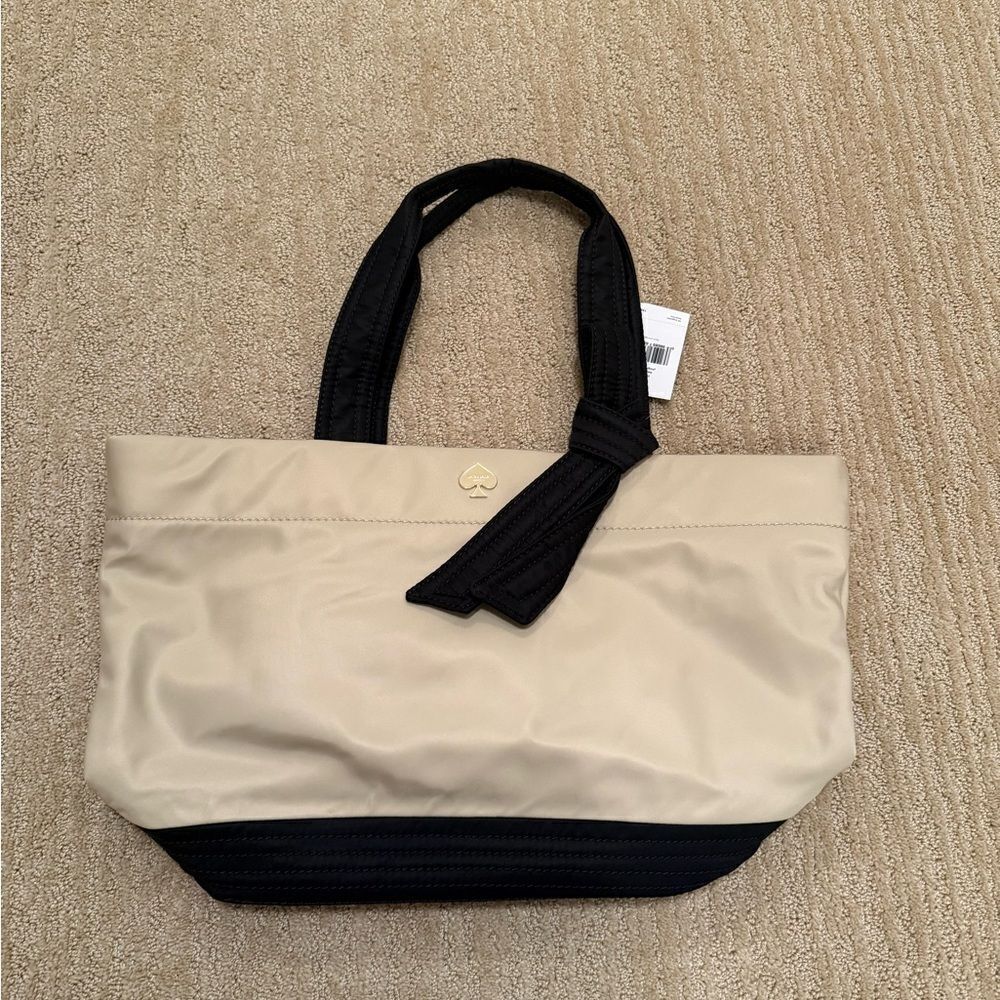 Kate Spade Black and Cream Barbara Tote Bag